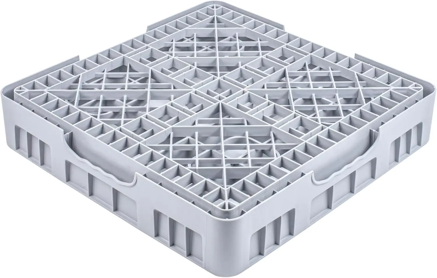 

Clean Tek Professional Full Size Flatware Dishwashing Rack, 1 Heavy-Duty Gray Polypropylene Rack, Long-Lasting, Durable