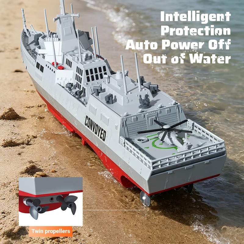Cool Stuff Funny Gift-kawaii Crash-resistant Rc Speedboat,Power Off Water 2 Motor Rc Boat,2.4G Remote Control Boat,Toys for Kids