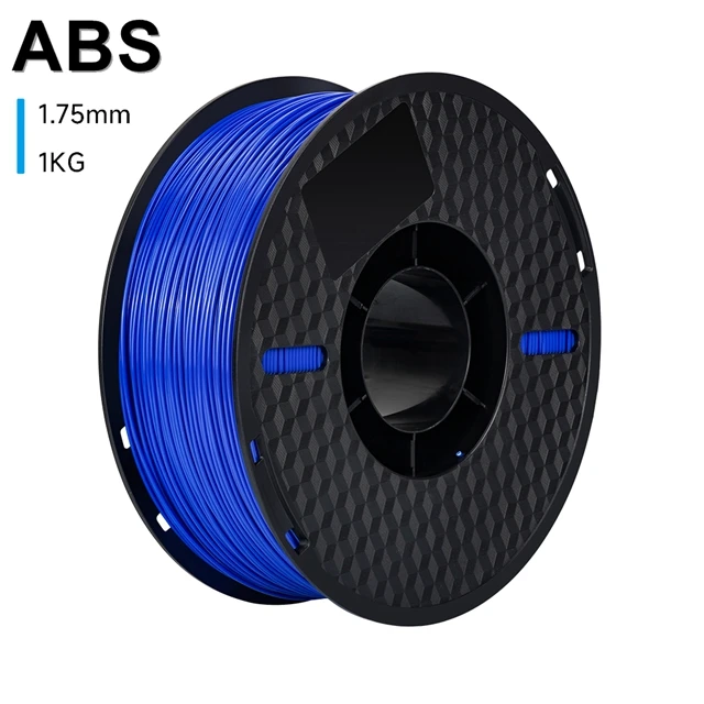 KINGROON ABS Filament 1kg 1.75mm Hoge Sterkte Engineering ABS Kunststof voor 3D Printer, 3D Printmateriaal Zwart Wit Grijs