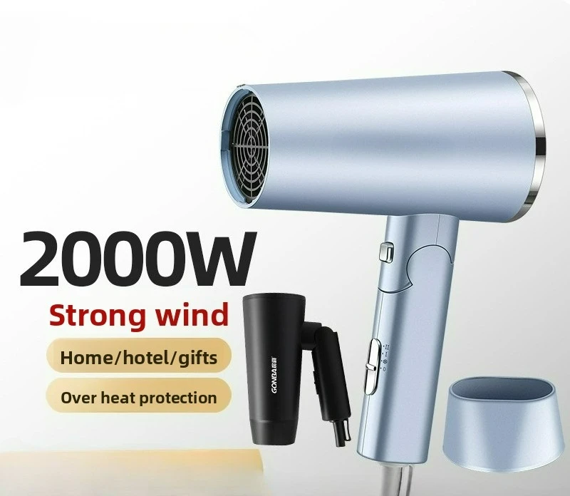 

Powerful Folding Hair Dryer Negative Ion Care Portable Home Use