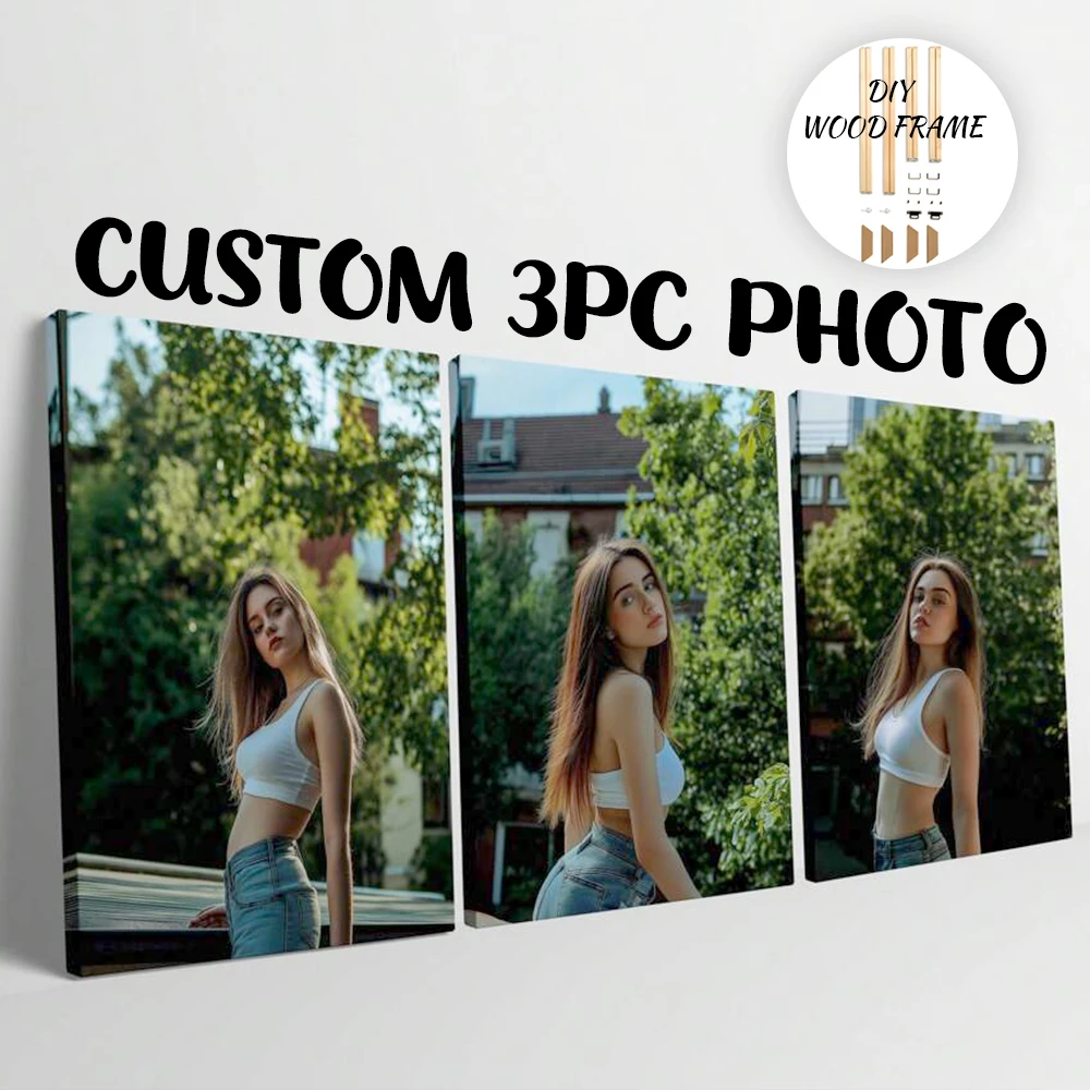 [مخصص] 3 قطع ملصق قماشي للصور كهدية فكرة للتخرج، 3 قطع صورة مخصصة من القماش مخصصة، ديكور حائط، هدية مخصصة