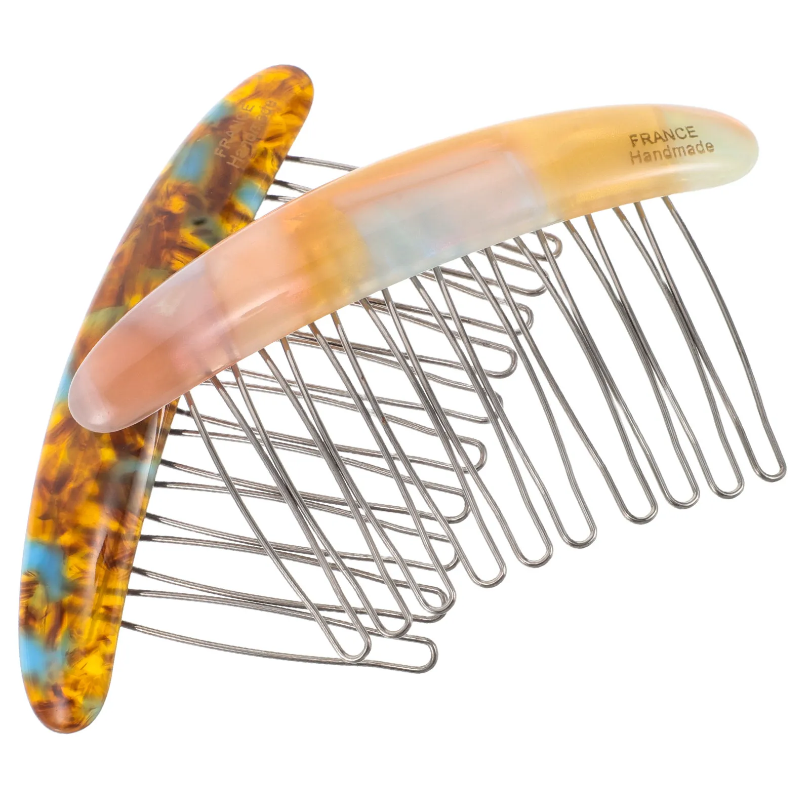 

2Pcs Elegant French Side Combs for Women Styling Fine Thin Hair Decorative Minimalist Hair Comb Accessories Styling Side Comb