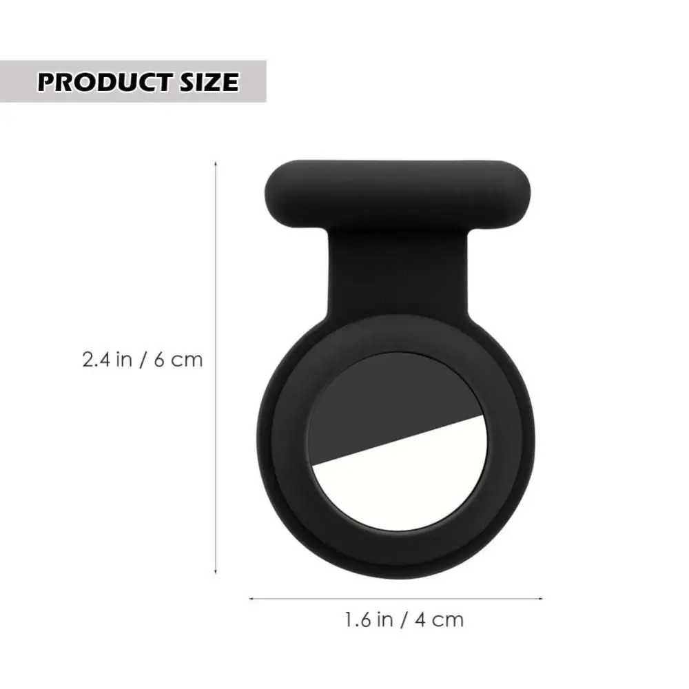 New Silicone Tracker Case with Invisible Pin Tracker Cover Silicone Holder Kids Elder Clothing Protector Pin for AirTag