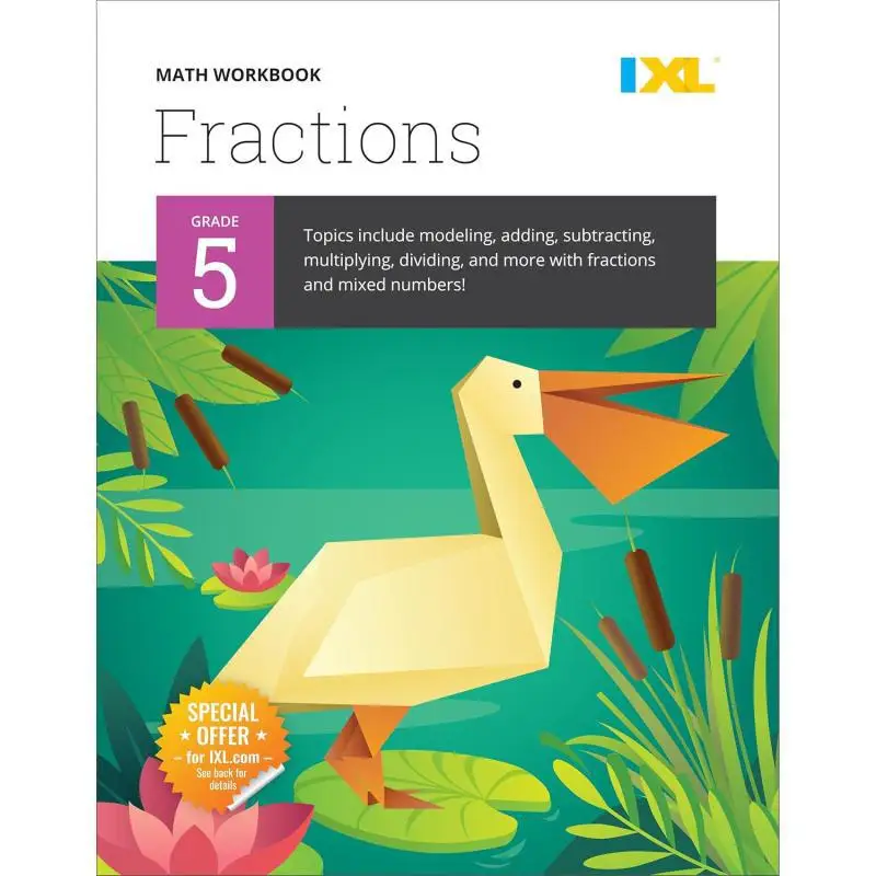 IXL Fractions Workbook Grade 5 IXL Learning IXL Learning Inc 9781947569478 Book