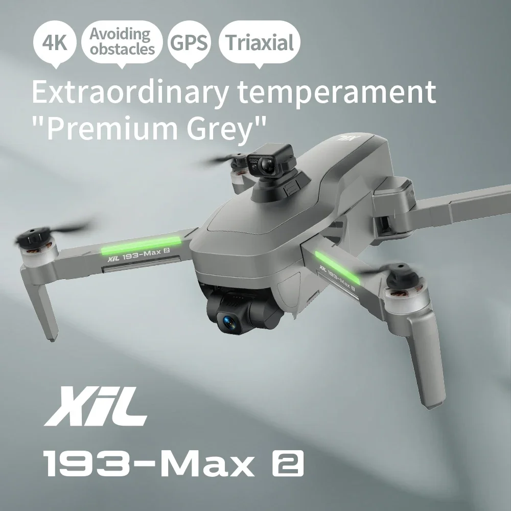 2022 New Mini Long Distance Control Visual Positioning 4K HD FPV RC Photography XIL-193 Max2 Aircraft Drone