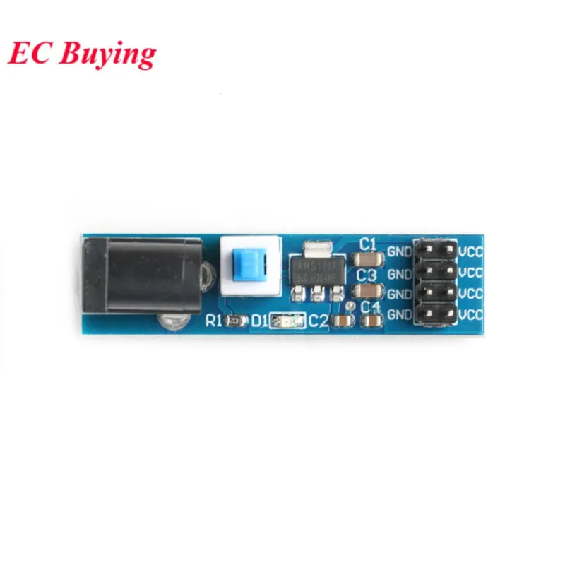 10Pcs/1pc LM1117 AMS1117 4.5-7V to 1.2V 1.5V 1.8V 2.5V 3.3V 5V DC-DC ADJ Adjustable Step down Buck Power Module DC Jack Switch