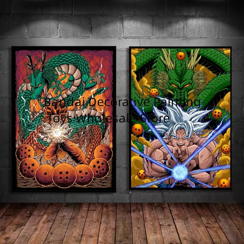 Bandai Classic Anime HD Canvas Painting Poster Wall Art Print Dragon Ball Son Goku Decorative Pictures for Living Room No Frame