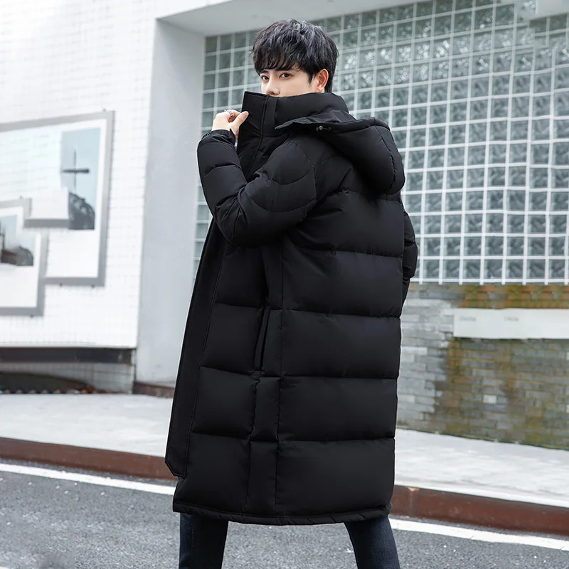 Winter Outdoor Trendy Fashion Long Style Feather Jacket Windproof Breathable Warm High Quality Couple's Versatile Down Jacket