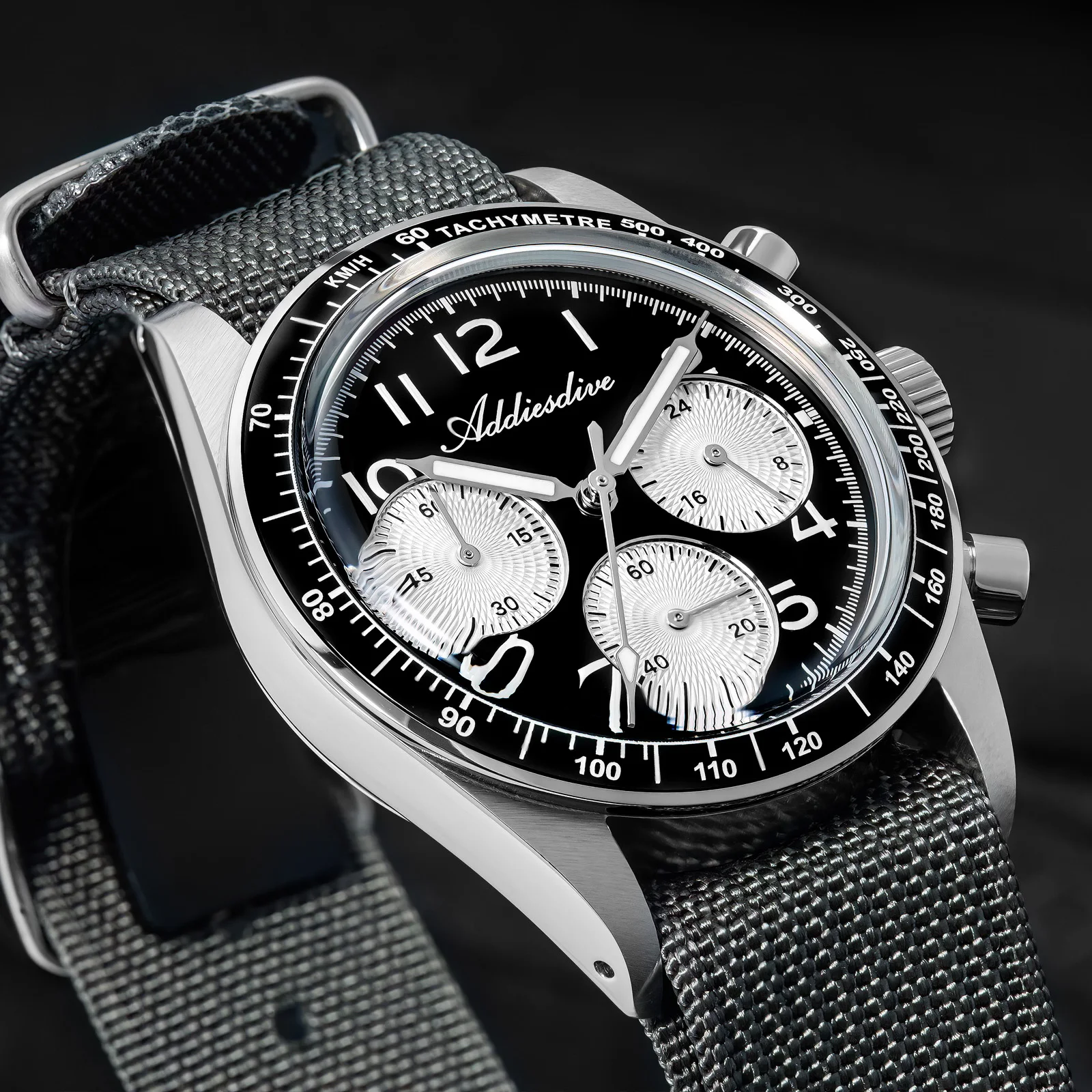 

ADDIESDIVE AD2543 Multifunction Chronograph Watch 0S20 Movement 316L Stainless Steel Quartz WristWatch Luxury NEW Men's Watches