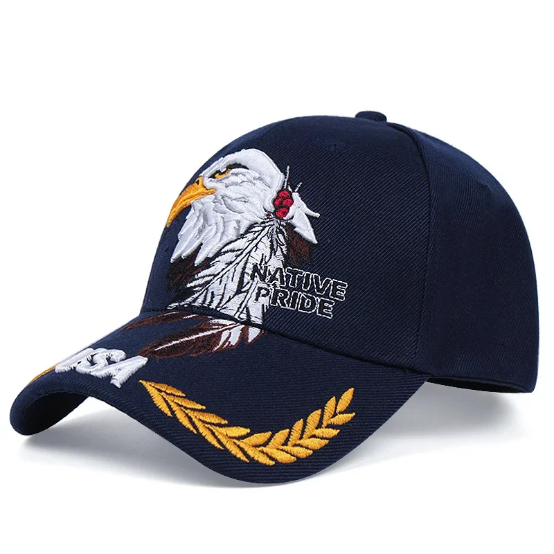 Fashion Cotton Baseball Caps For Men Eagle Embroidery Trucker Snapback Hats For Men Women Autumn Casual Sunscreen Golf Cap Male