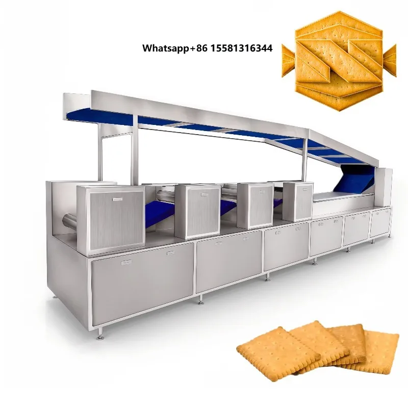 Full Automatic Biscuit Making Machine Multifunctional Production Line for Delicious and Popular Wheat Biscuits