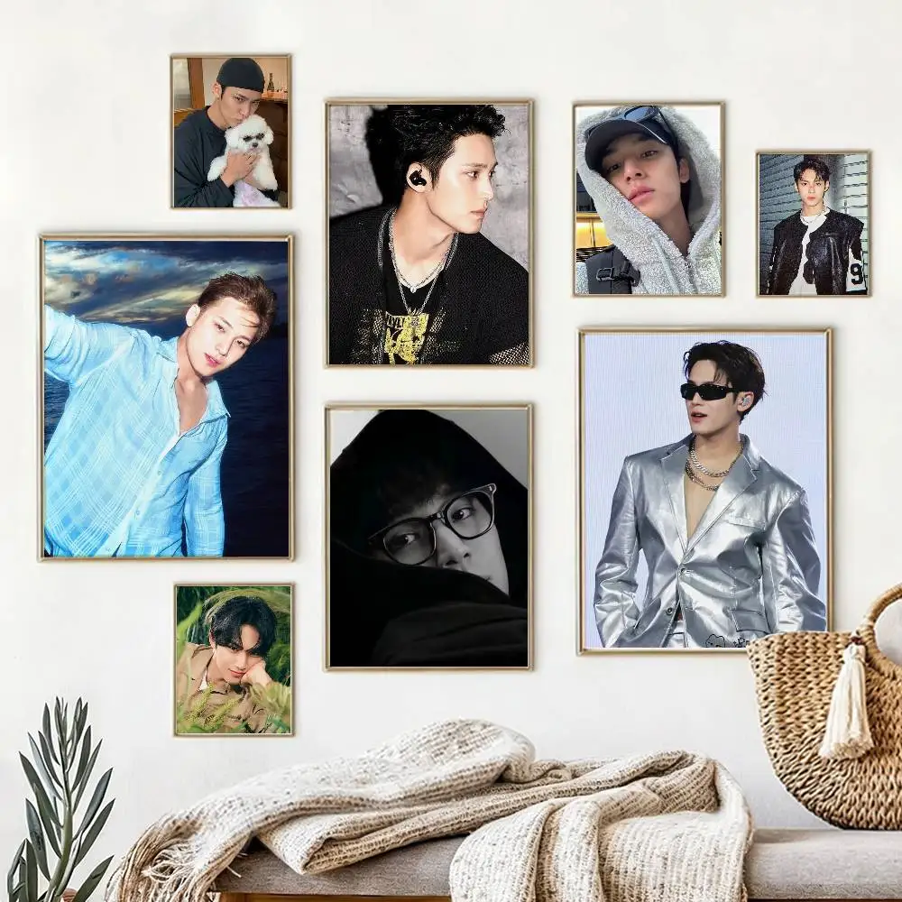

M-MINGYU Poster High Quality Dorm Living Room Aesthetic Wall Decoration Painting Stickers Gift