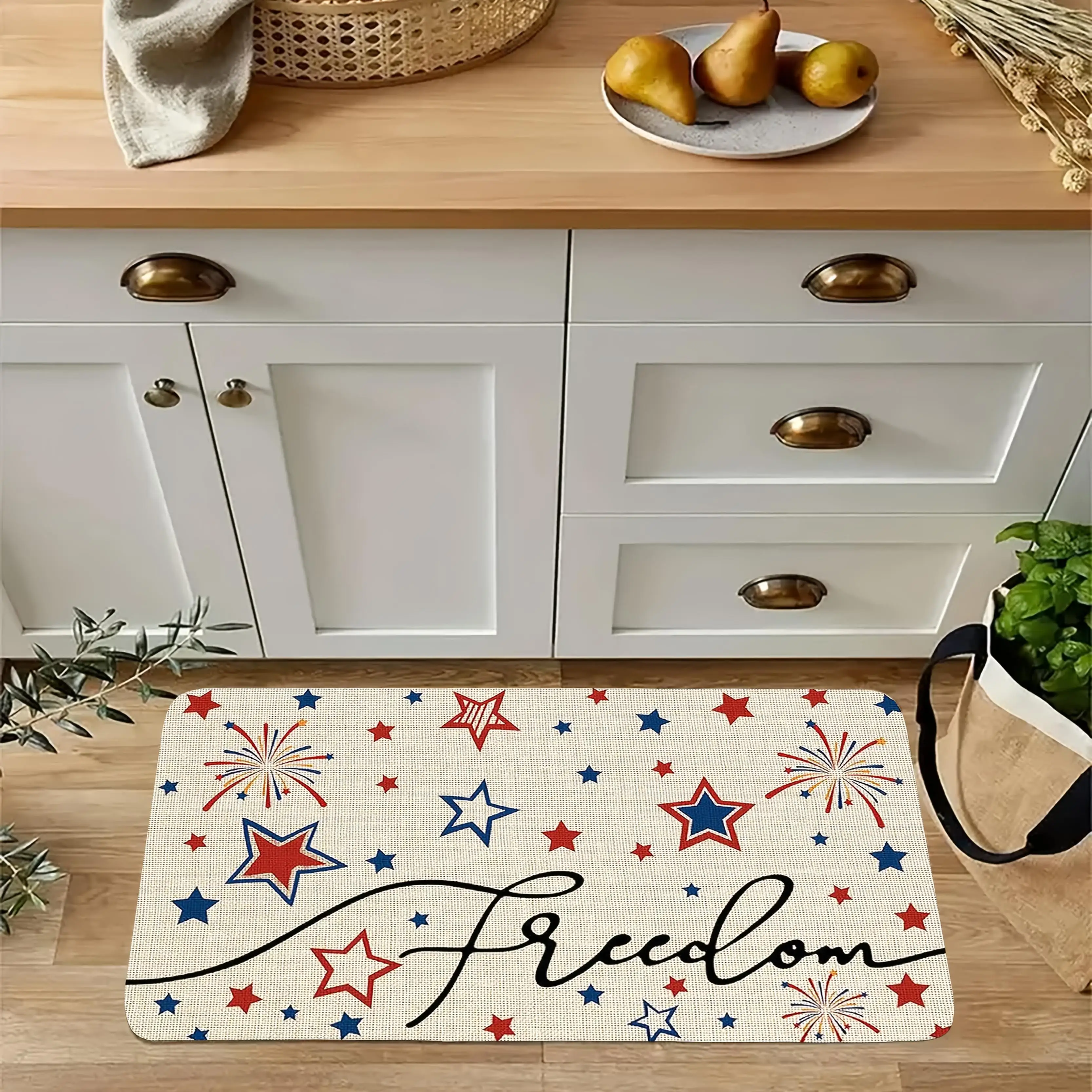 VIKAMA Creative Colorful Star Carpet Bathroom Entrance Non slip Floor Mat Bedroom Bedside Carpet Home Decoration