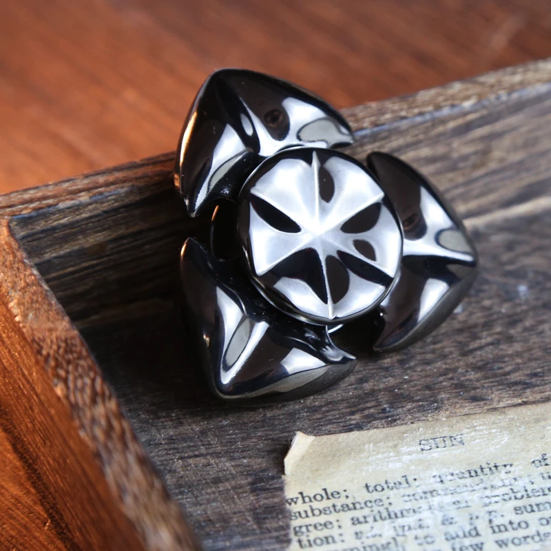 Squid EDC Fidget Spinner Stainless Steel Three-leaf Hand Spinner Creative Stress Relief Toy Office Adults Gifts