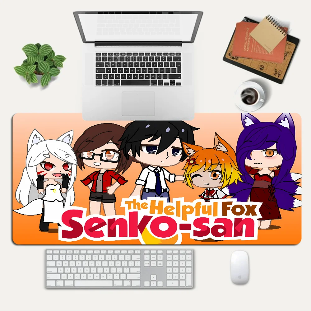 The Helpful Fox Senko-san Mousepad Custom Skin Desktop Desk Mat Kawaii Gaming Accessories Students Writing Pad for PC Computer T