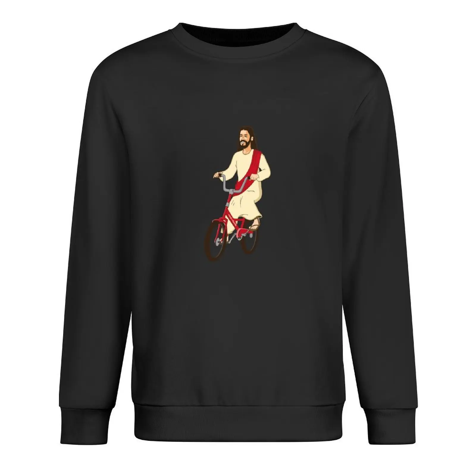 

Christ on a Bike - Funny Religious Lord Jesus Church Group Easter Gift Pullover clothes for men tracksuits winter man sweatshirt