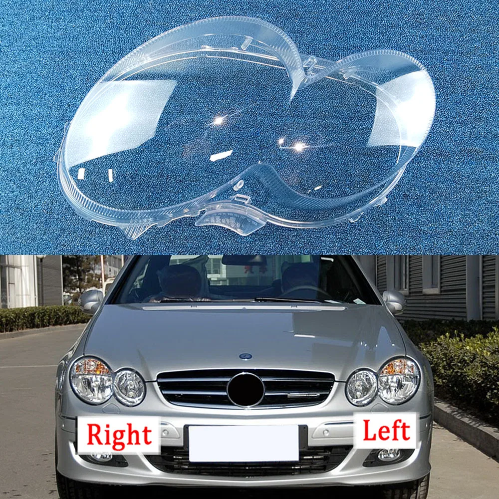 

New Headlight Cover Lens Glass Cover Transparent Lampshade Lampcover Caps Headlamp Shell For Mercedes-Benz W209 CLK 2003~2006