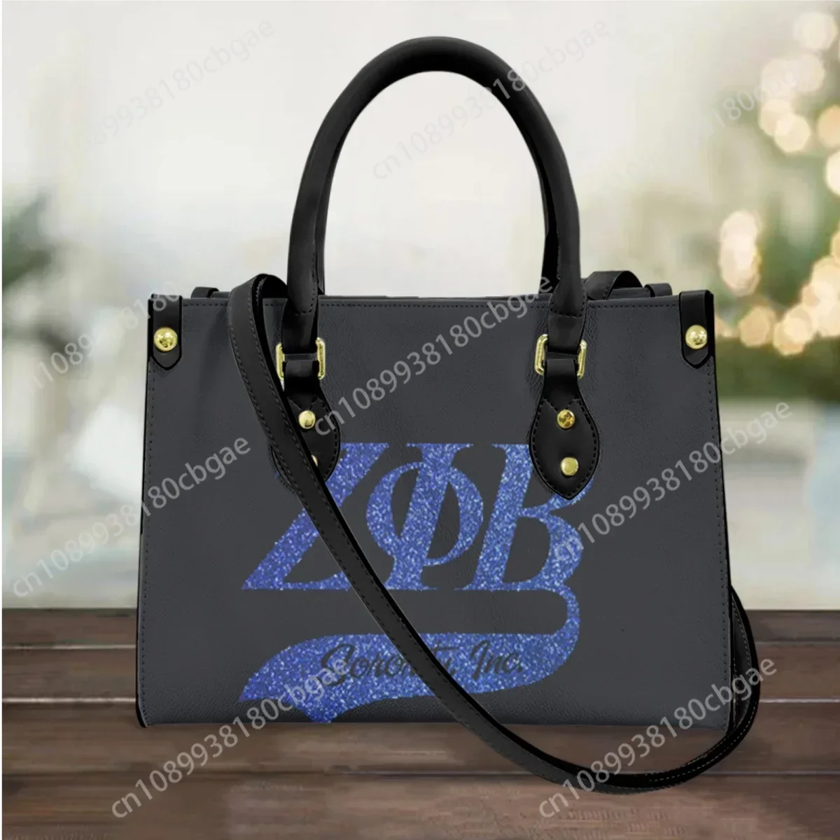 

Zeta Phi Beta Дизайнерская роскошная сумка из искусственной кожи Высококачественная дорожная сумка через плечо с верхней ручкой Удобный пригородный клатч в подарок 2025