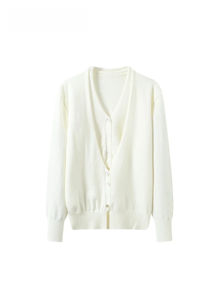 

Cara CLUB plus Size V-Ne Long Sve Knitwear Ele Conceal Slimming Top for plus Size Women Spring Season Casual Sle