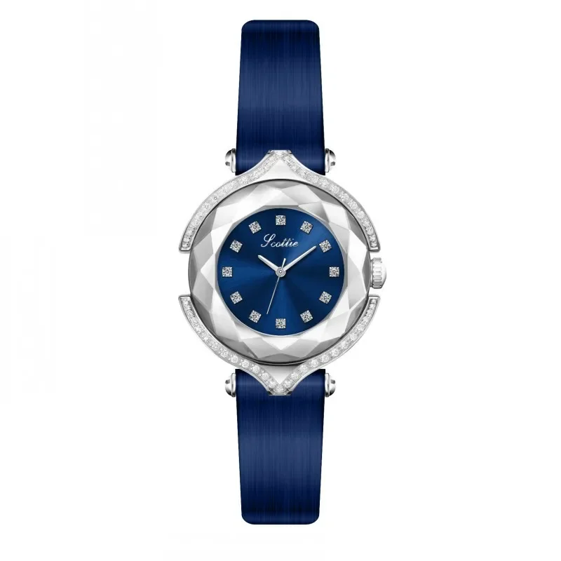 UTHAI 女性腕時計ライト高級ブランドダイヤモンド女性腕時計ブレスレットレザーストラップ防水レディースファッションクォーツ時計