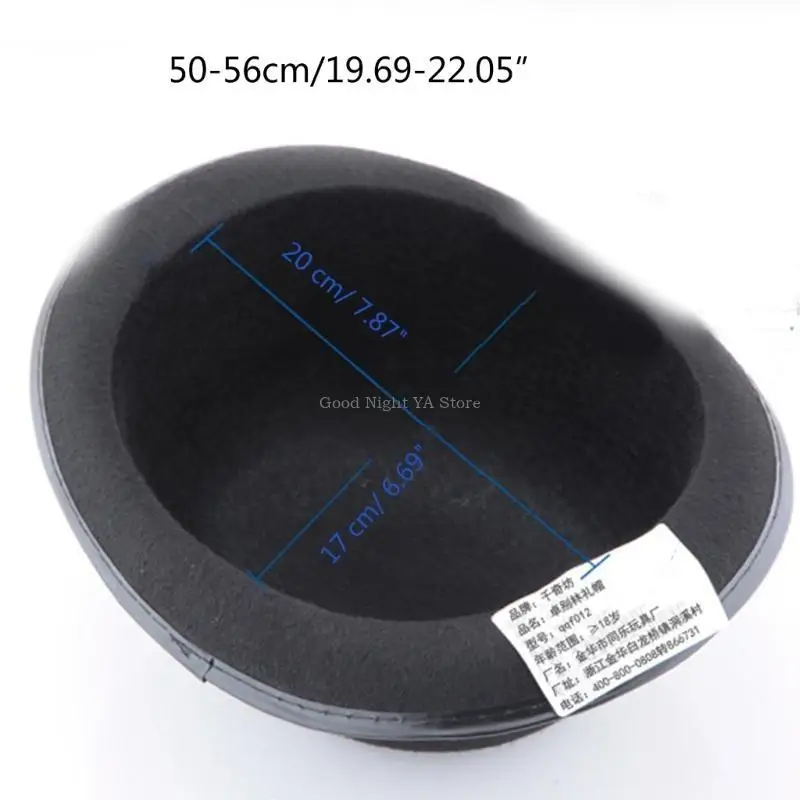 قبعة ساحرة أنيقة للأطفال ذات حافة قصيرة فيدورا لمرحلة الهالوين #6