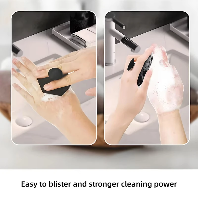 تقشير سيليكون فرشاة تنظيف الوجه المطهر لا زلة مقبض منظف الجسم ينظف وتدليك الجلد اكسسوارات الحمام