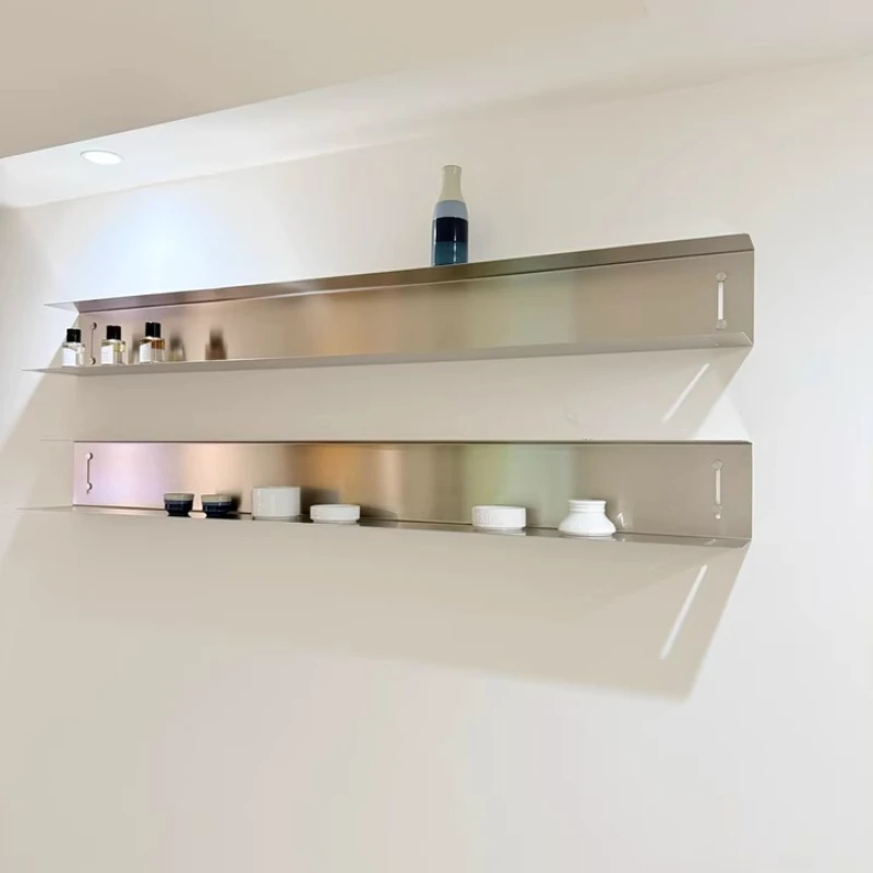 

Stainless Steel I-Beam Wall Shelf,Industrial Floating Shelves Set,Multi-Layer Display Rack for Shop,Heavy Duty Mounted Organizer