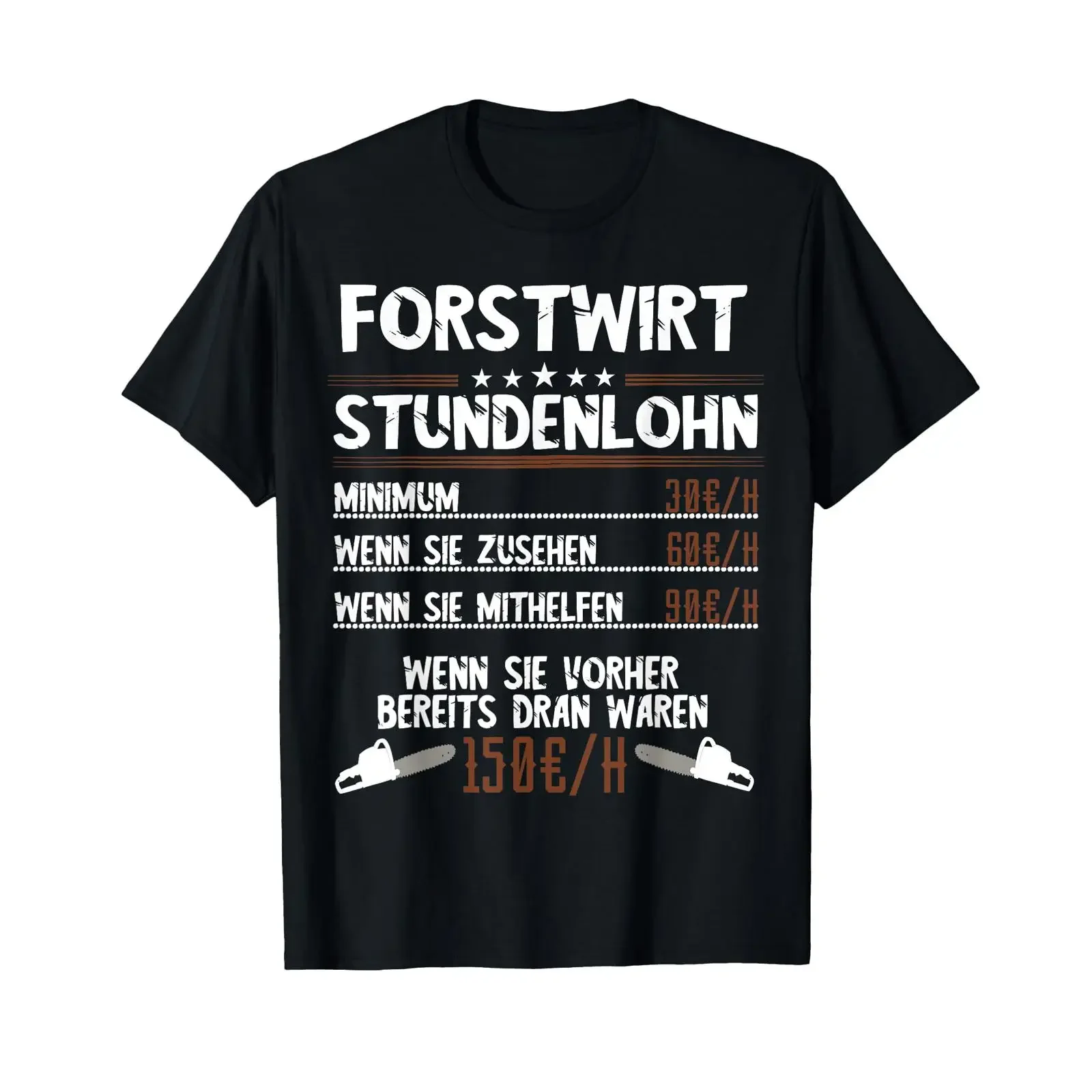 Forester hourly wage forest worker lumberjack profession T shirt vintage Washed homme fashion Top For Everyday Wear Stylish