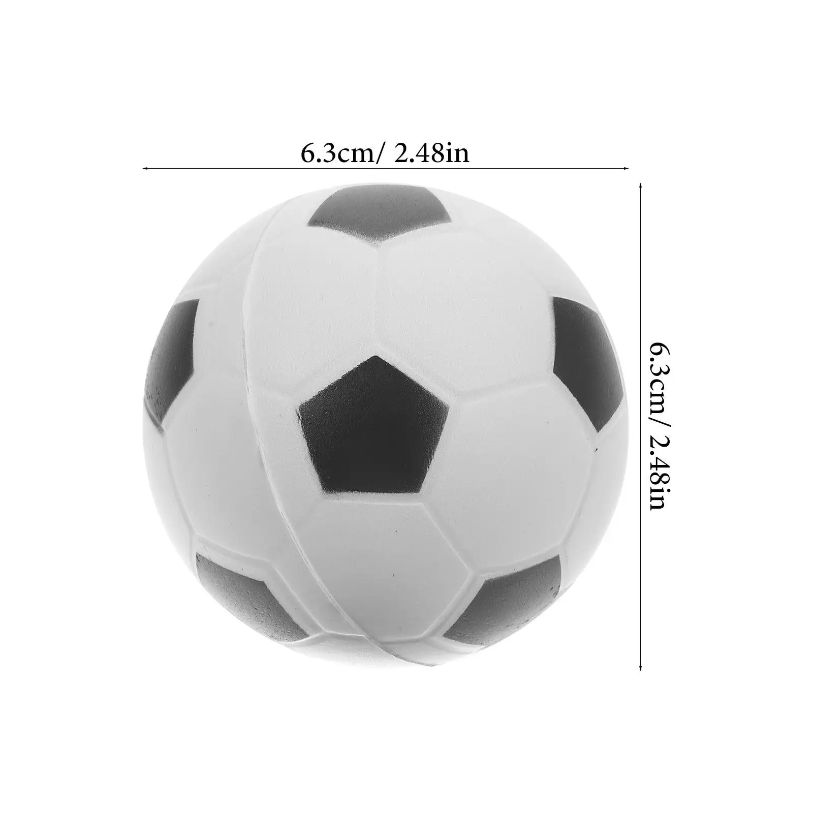 12Pcs Kids Soccer Ball Squeeze Soft PU Mini Balls for Stress Relief Physical Activity Educational Play Soccer Ball Toy