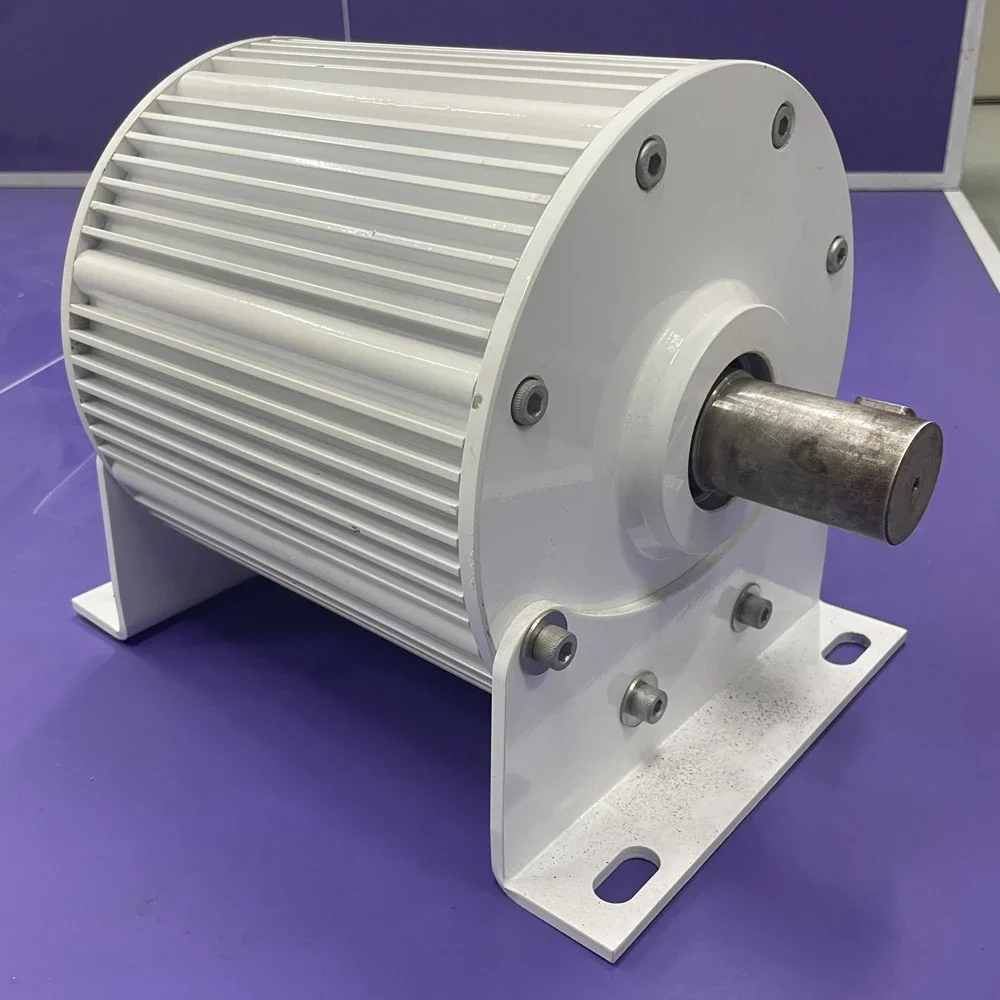 5KW 8KW 10KW Low Speed Permanent Magnet Generator 48V 96V  240V 380V 3 Phase AC Alternator Motor Drive
