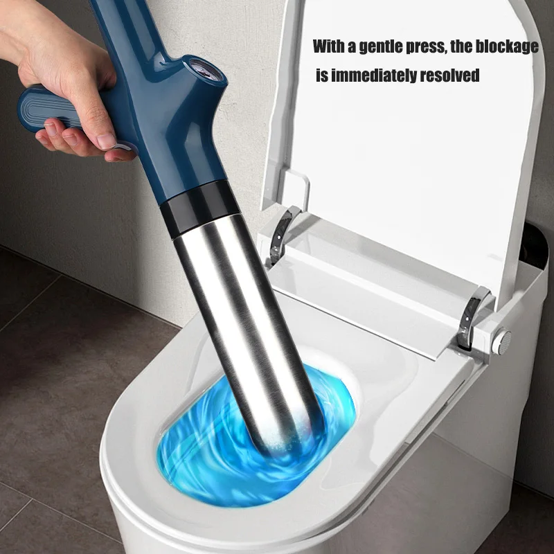 Toilet Plunger High Pressure Drain Plunger Dredge Clog Remover Sewer Pipe Unblocker Air Drain Blaster