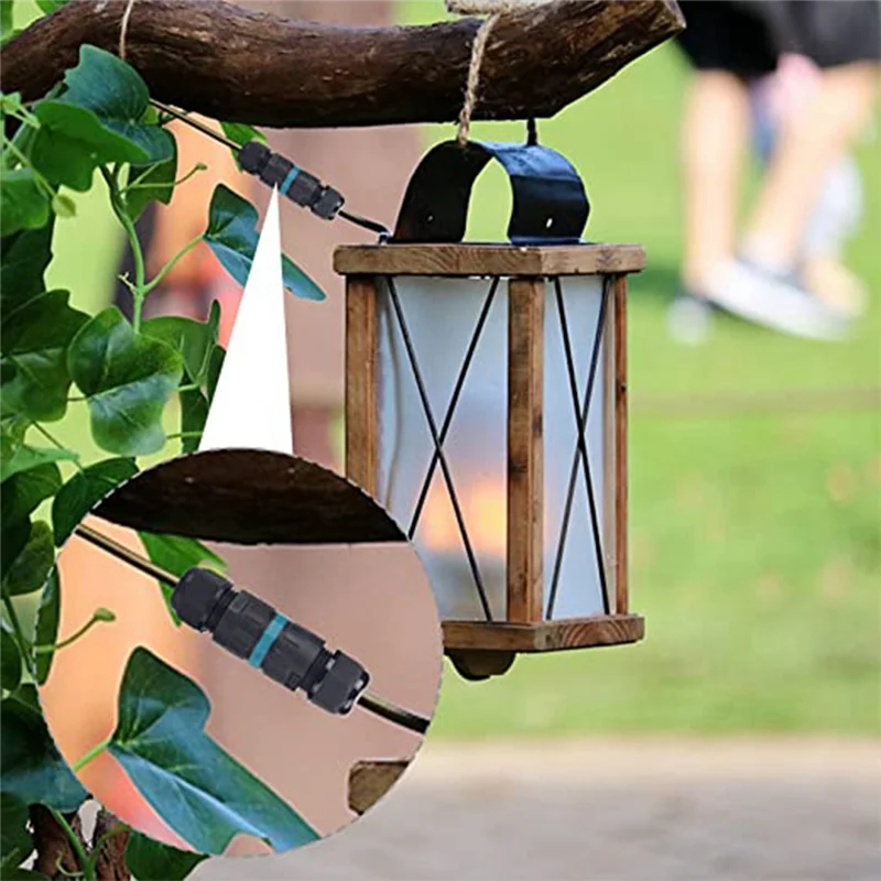 ABJT Cable Joint Waterproof Grounding Cable Connection Sleeve 3-Core Cable Connection Suitable for 5-9mm Wire Diameter