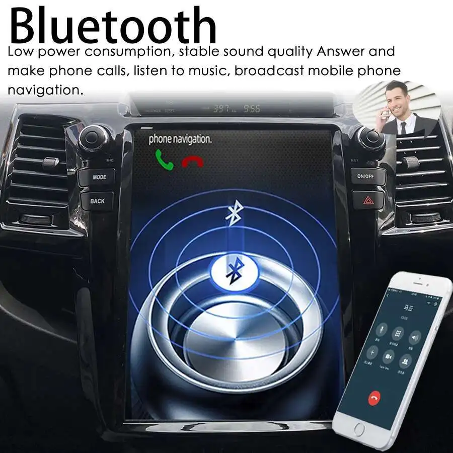 Tesla Navigation CARPLAY Stereo For Toyota Fortuner AN50 AN60 HILUX Revo Vigo 2008 2014 Android 14 GPS Car Multimedia Player HU