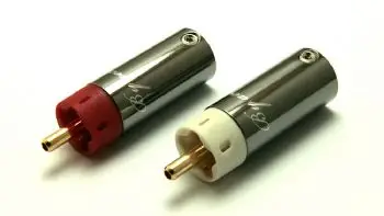 تايوان AECO MADE RCA مع OD أكبر 8.5 مم ونوع لحام ARP-4044 نحاس مع طلاء ذهبي للاتصال #2