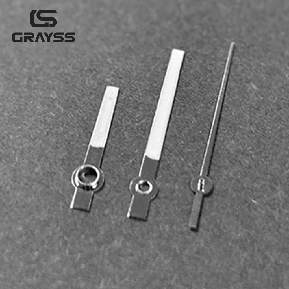 High-quality DJ Hands Super Lume Watch Hands for NH35 NH36 NH38 NH70 NH71 NH72 4R35 4RS6 Silver Watch Accessories DIY image 4