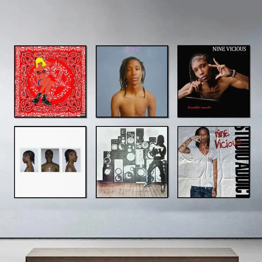 Singer N-Nine Vicious Music Album Poster Personalized Aesthetic Wall Decor Modern Bedroom Room Decoration