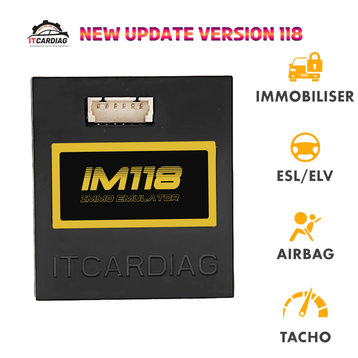 ITCARDIAG IM118 Emulator Universal IMMO Off Emulator V96 Update Version for VAG/Mercedes Benz/Opel/Renault/BMW/Fiat/Honda Tacho