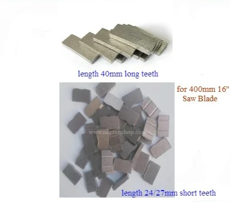 Diamond segments teeth tooth heads for Diameter 16'' inches 400mm saw blade cutting disc disk wheel plate FREE SHIPPING