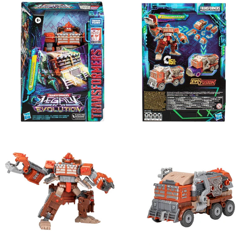 Transformatory TakaraTomy zabawki starszej ewolucji podróży 14cm Leo Prime-Tarn-Hawk-Dirge-tłuczki-Trashmaster-przewijanie klasycznych robotów