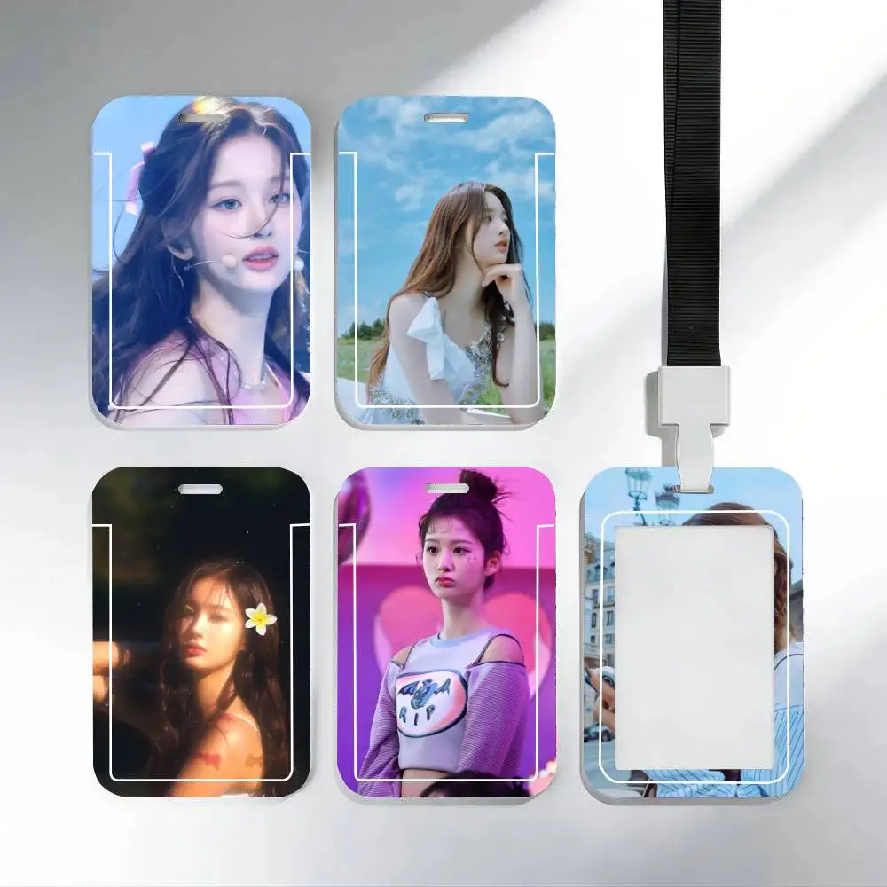 

Держатель для ID-карты KPOP N-NMIXX Sullyoon с ремешком на шею, подвеской, держателем для бейджа, шнурком и брелоком для ключей, для рабочего пропуска