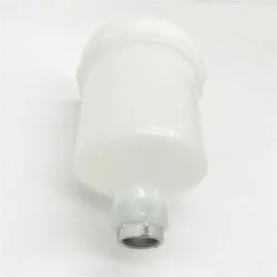 125ml Universal White Plastic Paint Pot For H2000 R-100 HVLP Manual Mini Spray Paint Pneumatic Tool Inner 14mm 92 X 63mm