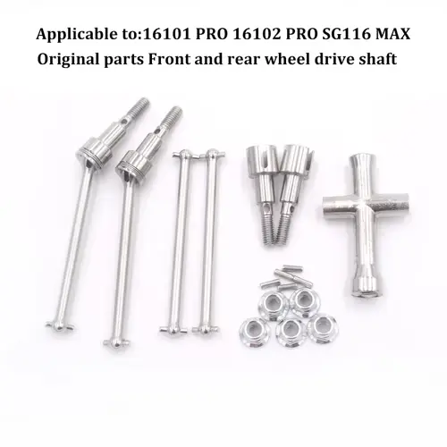 16101 PRO 16102 PRO SG116 MAX PRO RC Car 1:16 Blue Upgraded Metal Spare Parts Model 4WD/ Original Spare Parts Drive Shaft Gear - Image 3
