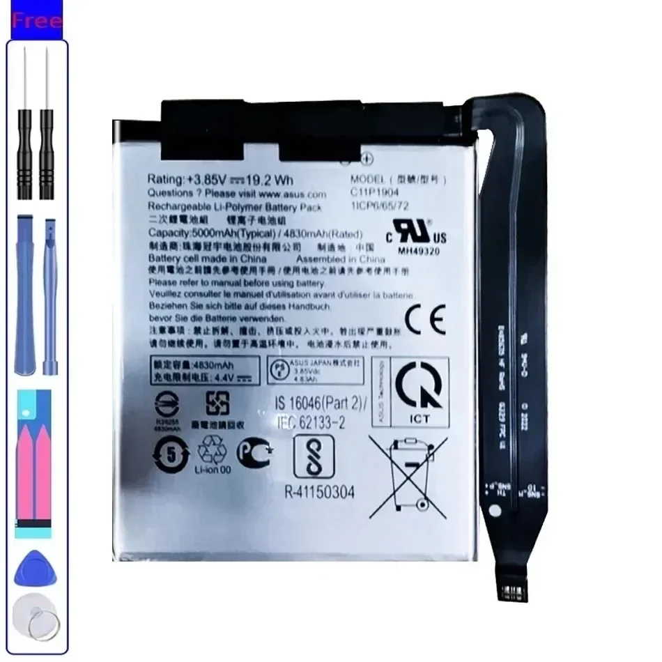 Battery ZS673KS I005DA I005DB C11P1904,For ASUS Zenfone Phone 5 5S Pro ZS671KS 7 ZS670KS 8 Mini 5G