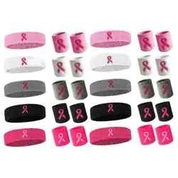 Absorbent Sports Wristbands For Kids Caring for Women Pink Wrist Protector Stretch Elastic Running Headband Football Fitness