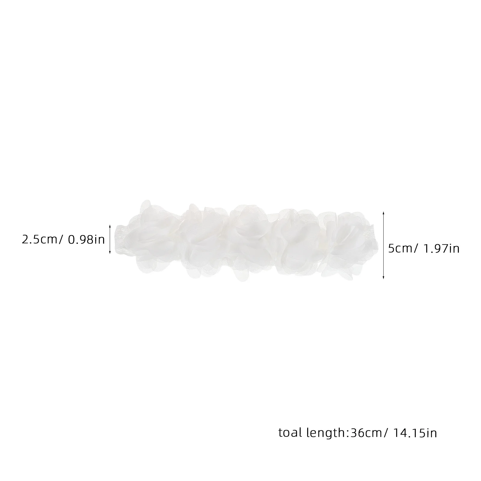 5 قطع من عصابات الرأس للفتيات الصغيرات من اللؤلؤ المرنة على شكل زهور لإكسسوارات شعر الفتيات حديثي الولادة #3