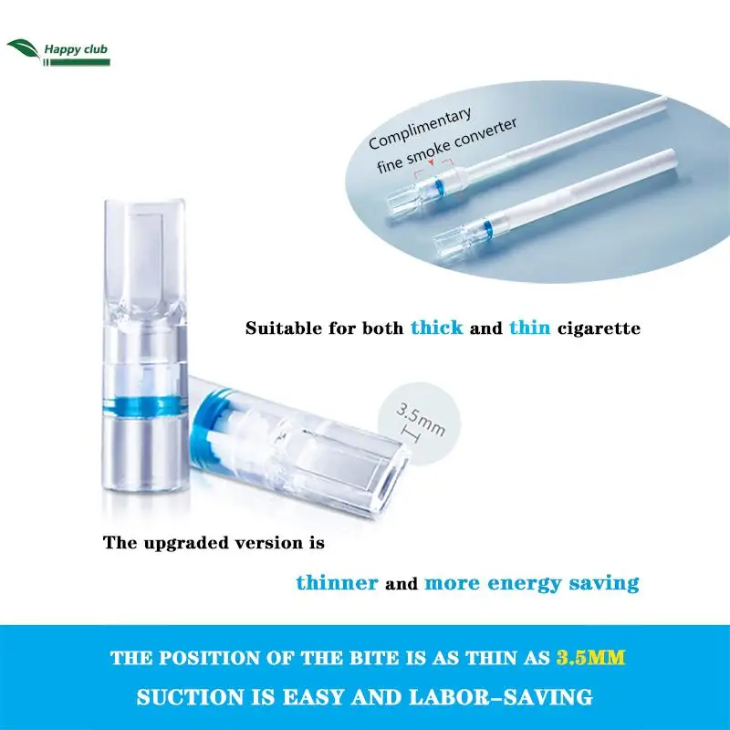 500PCS Disposable Cigarette Holder Filter Tobacco Smoking Filter Pipe Tobacco Reduce Tar smoke Filter Holder Smoking Accessories