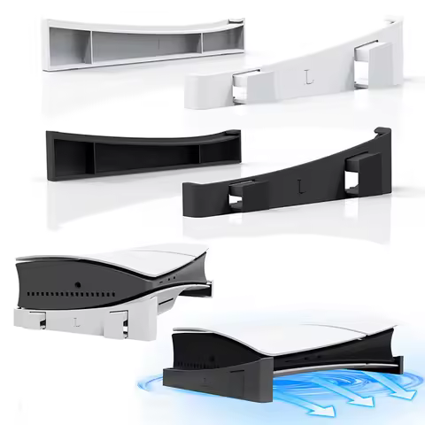 For PS5 Slim Holder Horizontal Bracket Stand With 4-Port USB Hub Base for PS5 Slim Disc &amp; Digital Game Console Dock Mount Holder