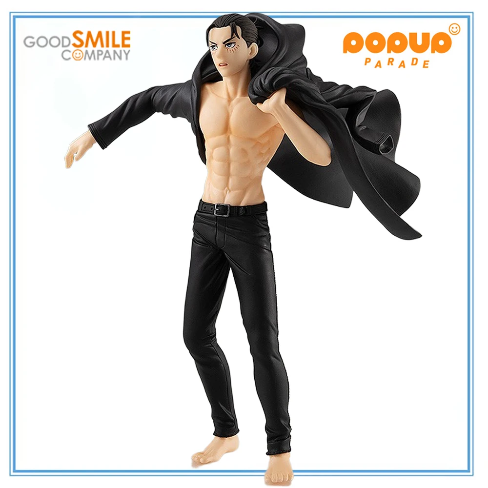 

100% Original GOOD SMILE COMPANY POP UP PARADE Shingeki No Kyojin Eren Yeager Collection Series Model Decoration Model Toys