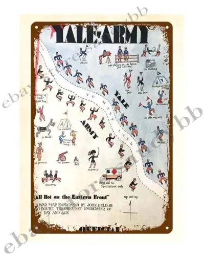 wall restaurant pub online 1929 college Football Program metal tin sign