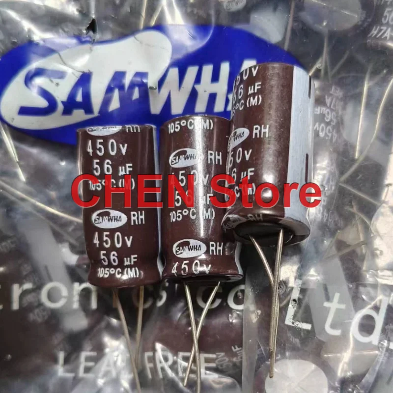20PCS/lot original SAMWHA 450V56UF 16X30MM 105C 56UF 400V electrolytic capacitor free shipping